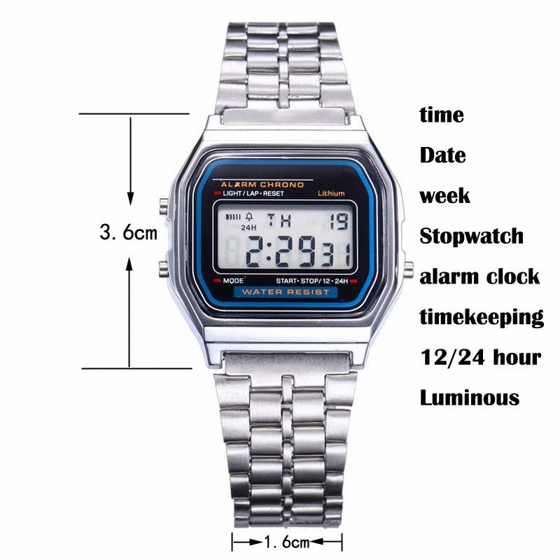 2023 Digital Watches For Men Sports Waterproof Bracelet Clock Gold Electronice LED Wristwatch Women Casucal montre homme relogio