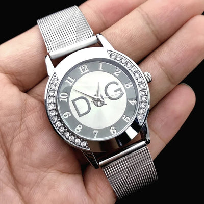 2023 Hot Sale European Fashion Watch Women Luxury Brand DQG Quartz Watch Reloj Mujer Casual Stainless Steel Ladies Clock