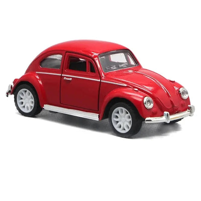 1/36 Scale Diecast Metal Pull Back Action Drives Car Forward Car Model Toy for Gift/Kids (RED)