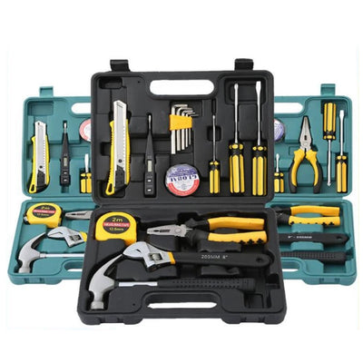 Complete Tools Set Kit Professional Hand Toolbox General Household Work Tool box Repairs Maintenance Metal Carpentry Tools