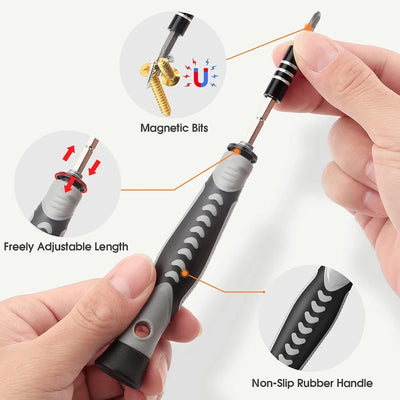 Screwdriver Set Magnetic Torx Phillips Screw Bit Kit WOZOBUY With Electrical Driver Remover Wrench Repair Phone PC Tools