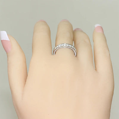 Huitan Simple Women Wedding Party Finger Rings Dazzling Cubic Zircon Anniversary Gift Proposal Ring Timeless Classic Jewelry - My Store