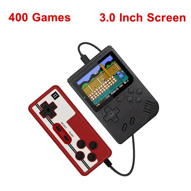 Retro Portable Mini Handheld Video Game Console 8-Bit 3.0 Inch Color LCD Kids Color Game Player Built-in 400 games - My Store