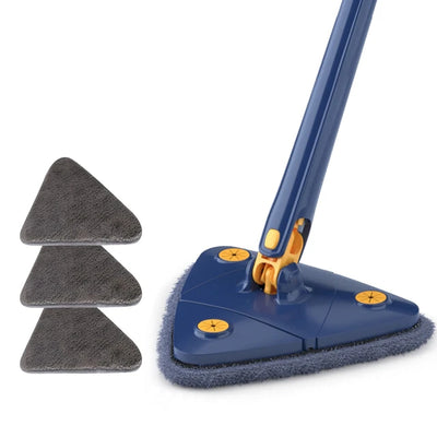Triangle 360 Cleaning Mop Telescopic Household Ceiling Cleaning Brush Tool Self-draining To Clean Tiles and Walls - My Store