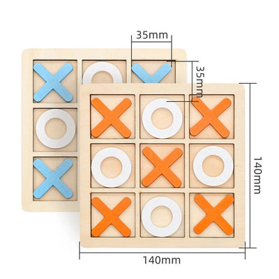 Montessori Play Game Wooden Toy Mini Chess Interaction Puzzle Training Brain Learing Early Educational Toys For Children Kids - My Store