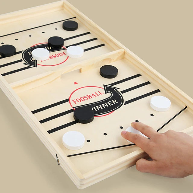 Table Hockey Paced Sling Board Game Fast Winner Party Desktop Battle Chess Adult Parent-child Interactive Child Family - My Store